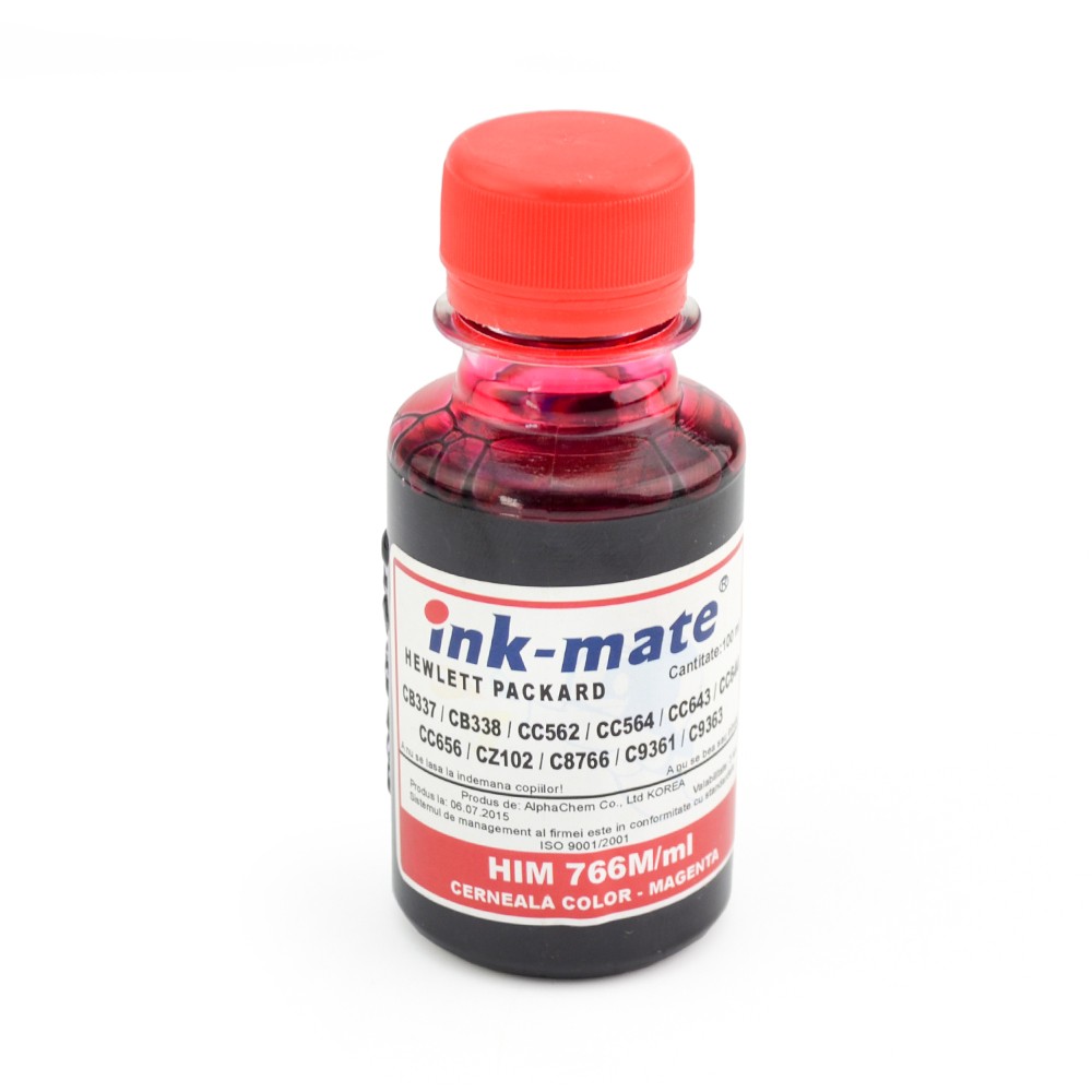Cerneala refil Magenta (rosu) pentru imprimante HP 500 ml - imagine 4